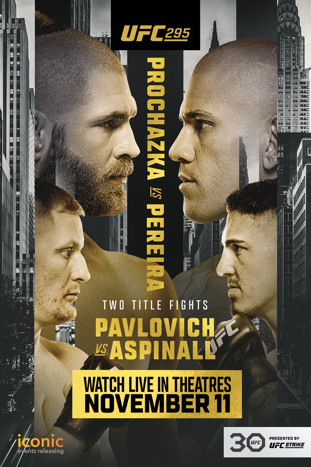 UFC 295 Procházka vs Pereira Movie Times Showbiz Baytown